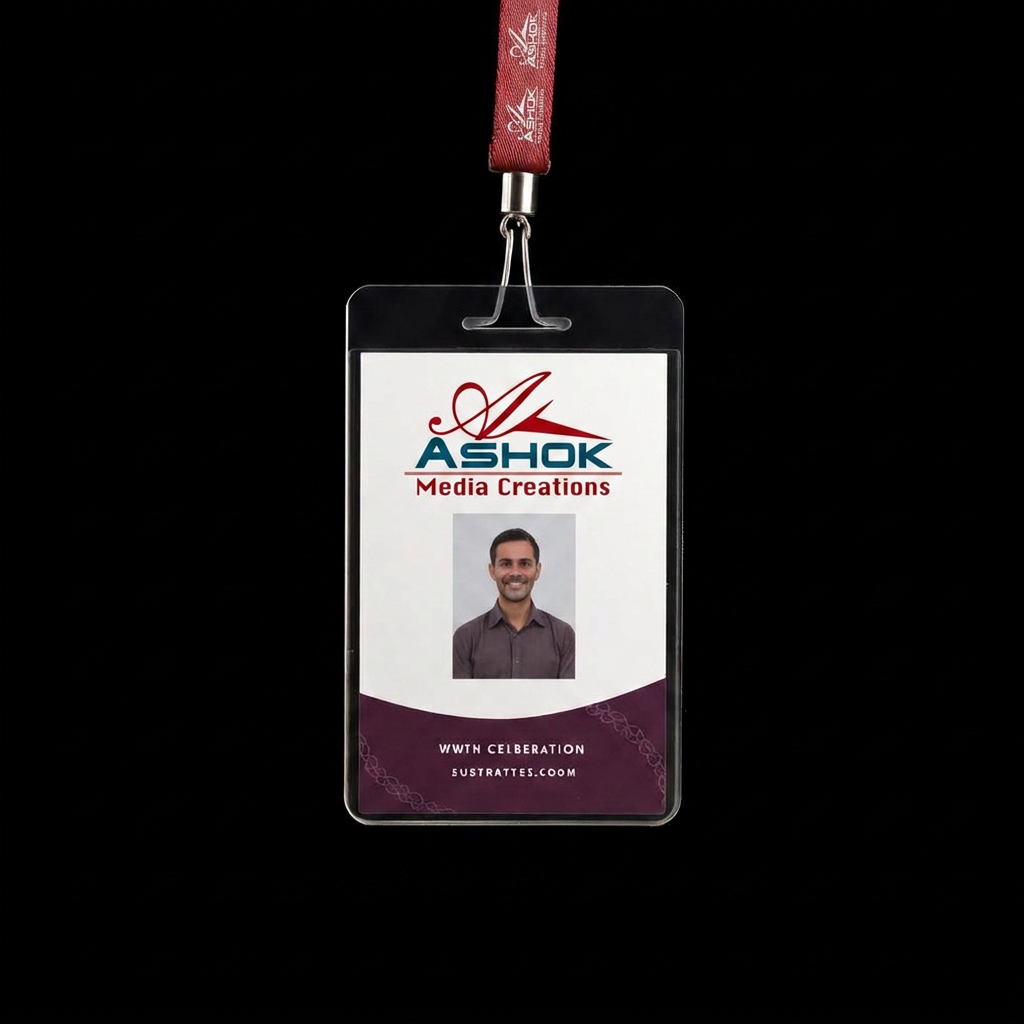 ID Card & Lanyard Printing — branded by Ashok Media Creations